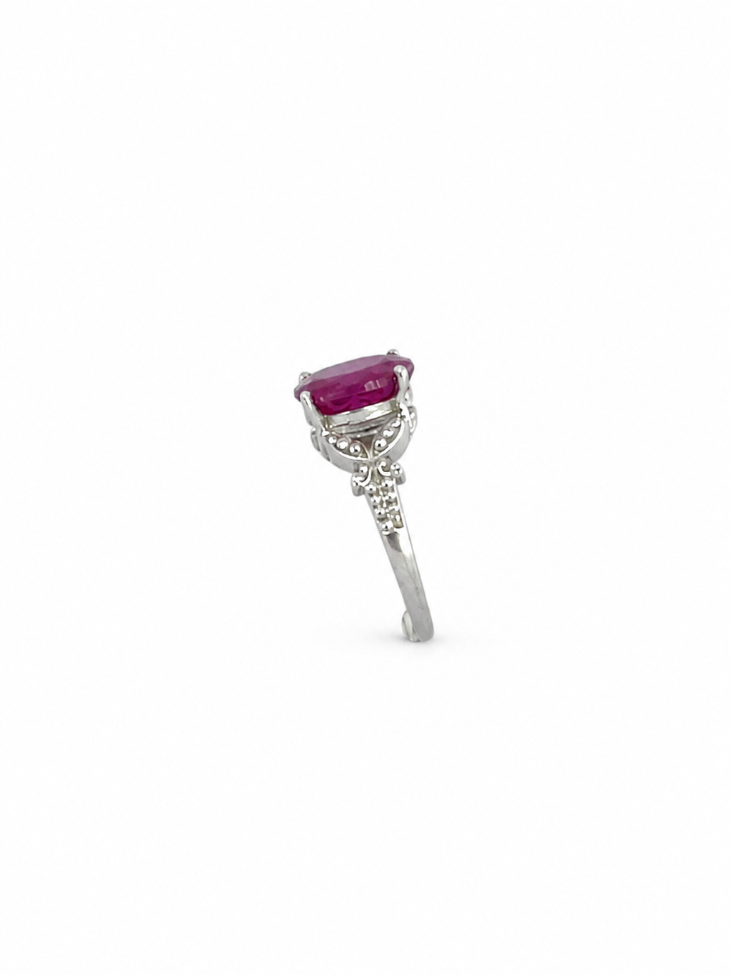 Anillo Rubí y Plata
