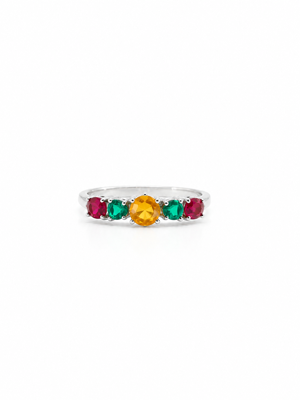 Anillo Ópalo, Esmeralda y Rubí
