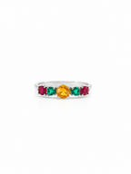 Anillo Ópalo, Esmeralda y Rubí