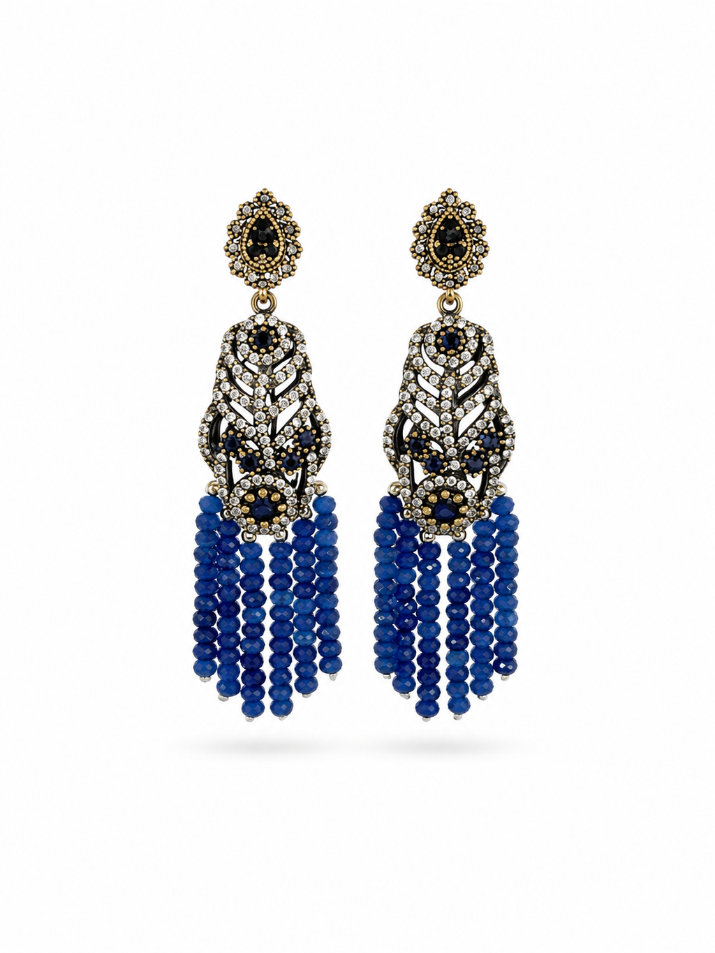 Pendientes Ágata azul y Plata