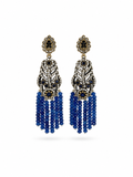 Pendientes Ágata azul y Plata