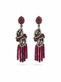 Pendientes de Rubí y Plata