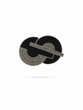 Broche de Plata, Ónix y Marcasitas