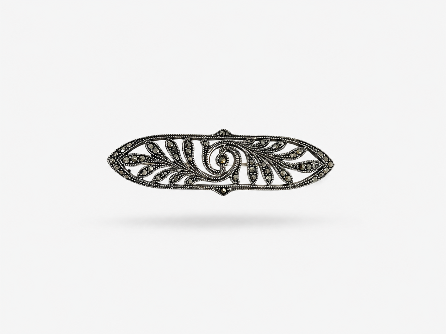 Broche de Plata y Marcasita