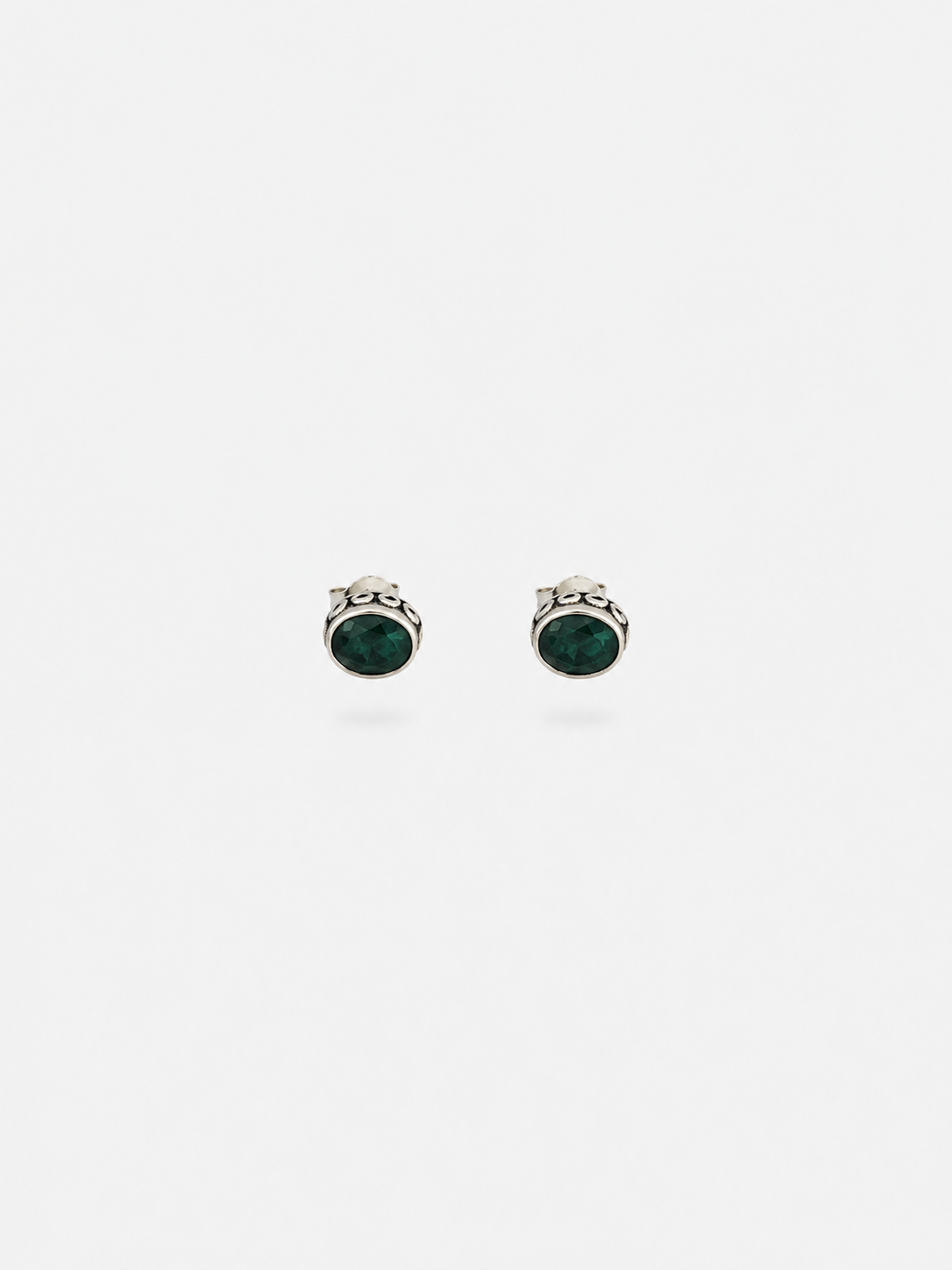 Pendientes de Plata y Esmeralda