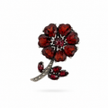 Broche flor Granate