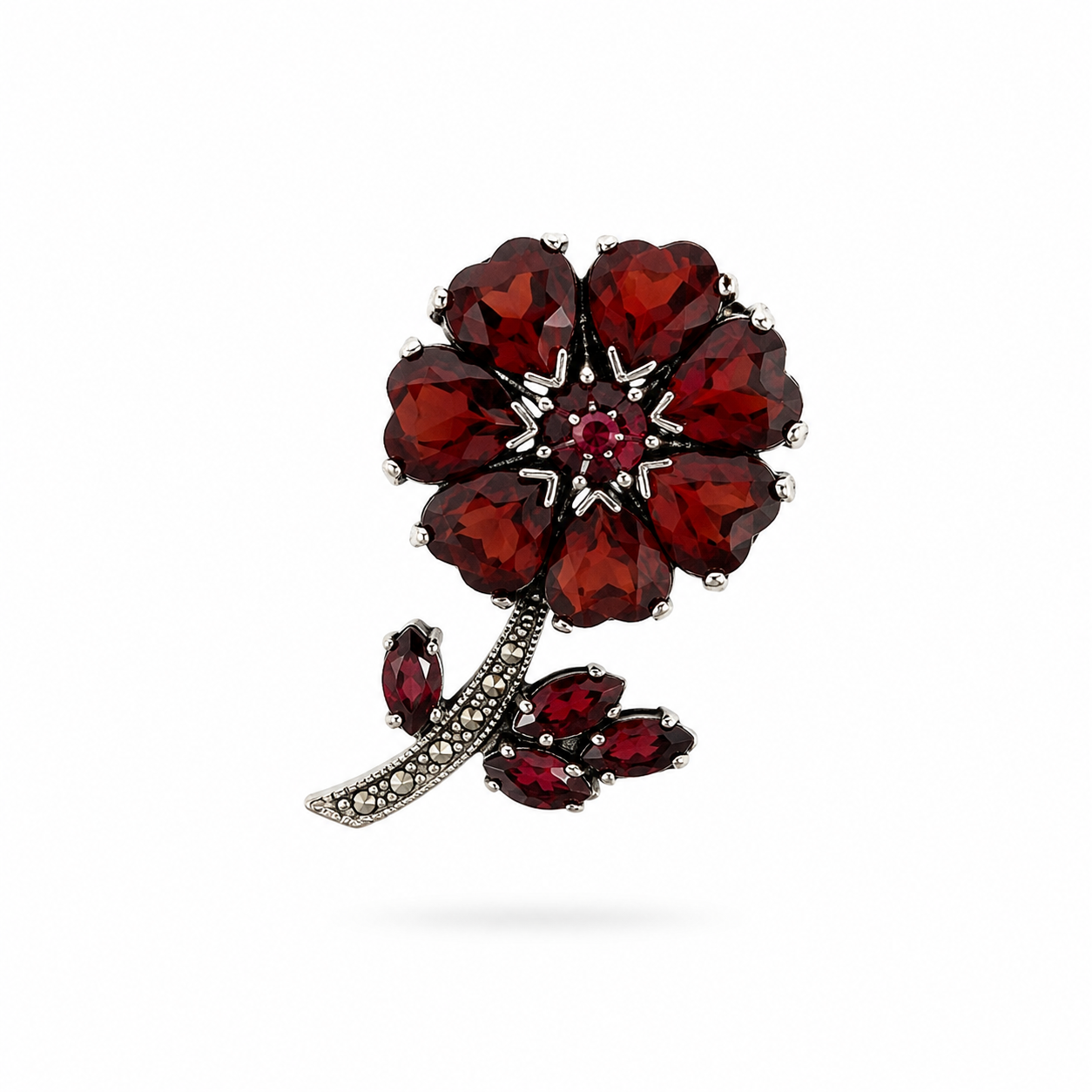 Broche flor Granate