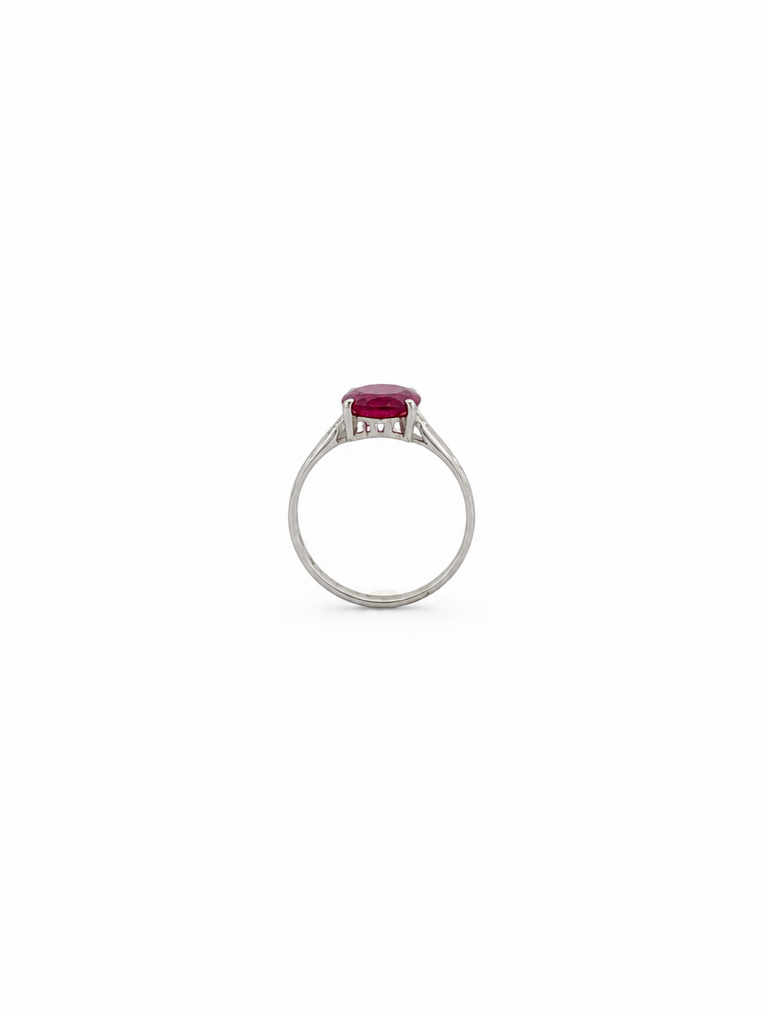 Anillo Rubí y Plata