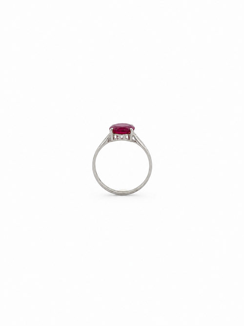 Anillo Rubí y Plata