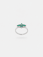 Anillo de Esmeralda y Plata