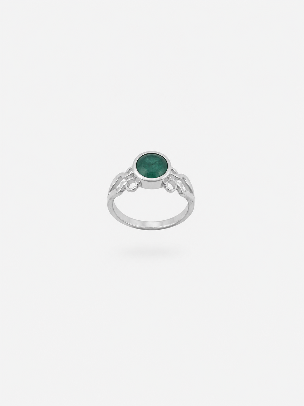 Anillo de Esmeralda y Plata