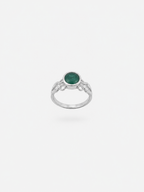 Anillo de Esmeralda y Plata