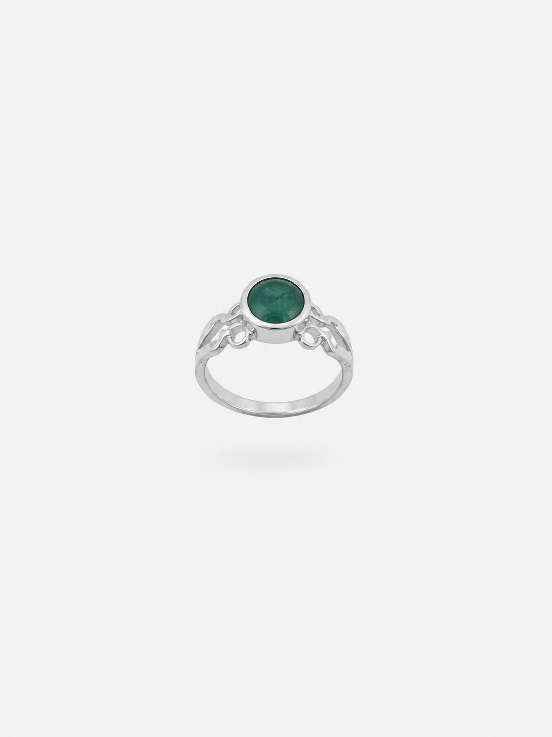 Anillo de Esmeralda y Plata