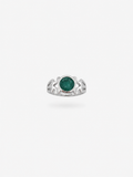 Anillo de Esmeralda y Plata