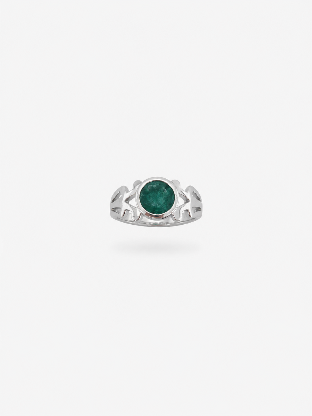 Anillo de Esmeralda y Plata