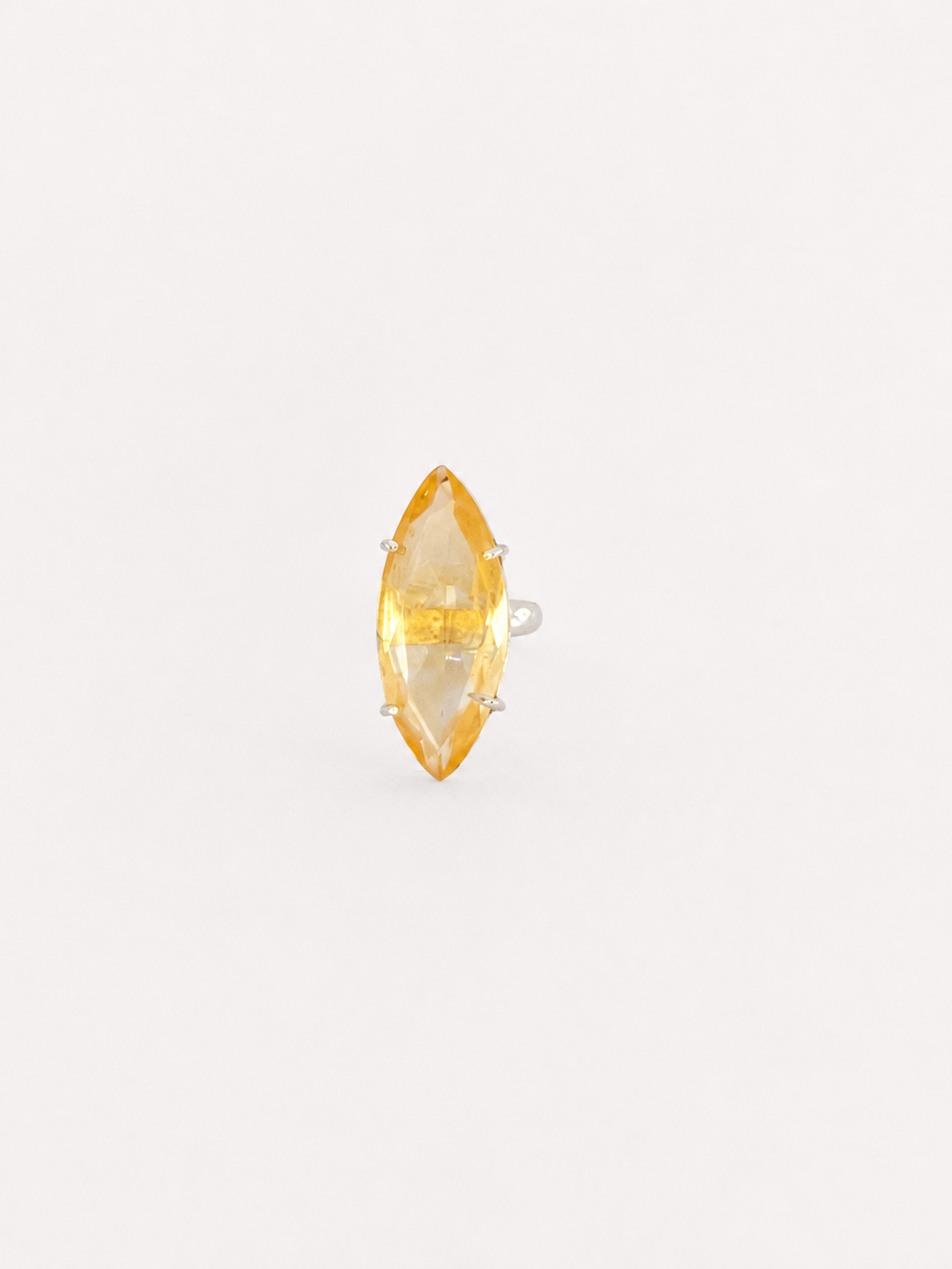 Anillo Citrino y Plata