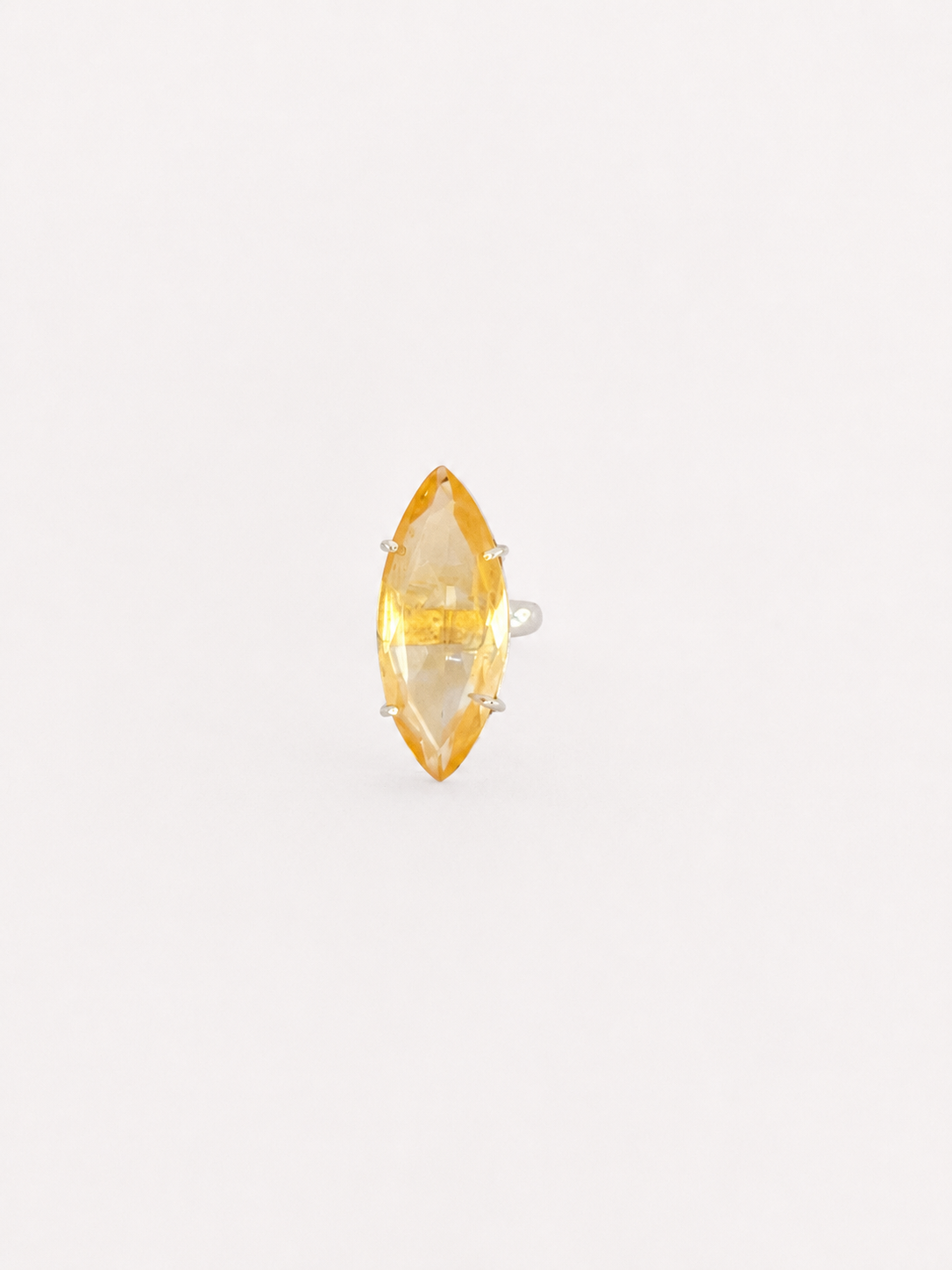 Anillo Citrino y Plata
