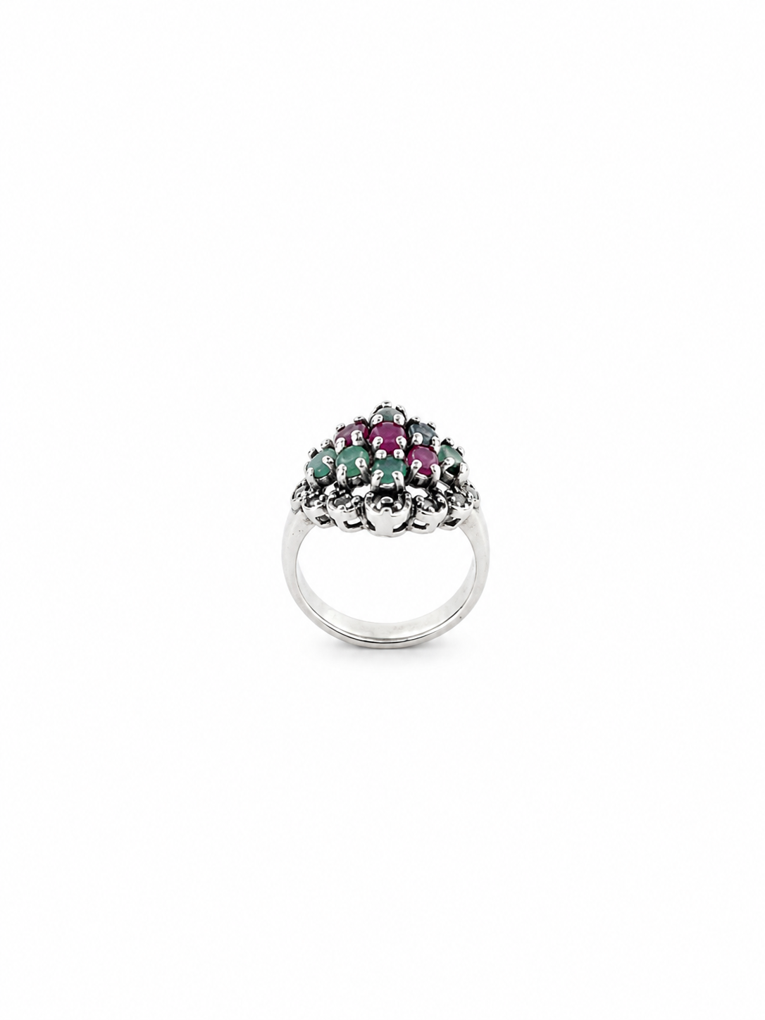 Anillo Rubí, Esmeralda y Zafiro