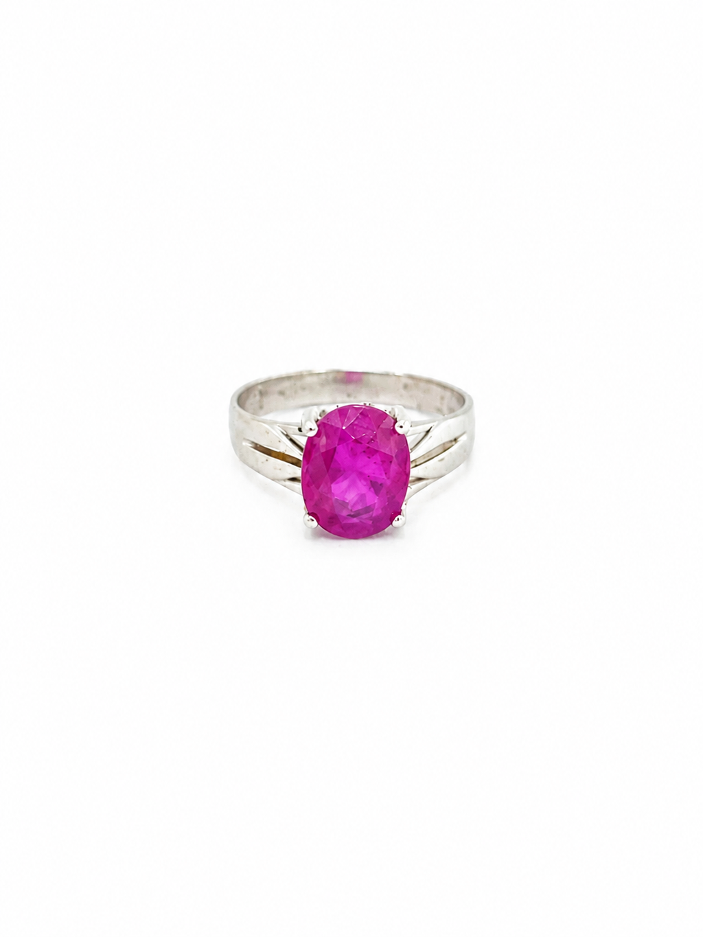 Anillo Rubí y Plata