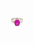 Anillo Rubí y Plata