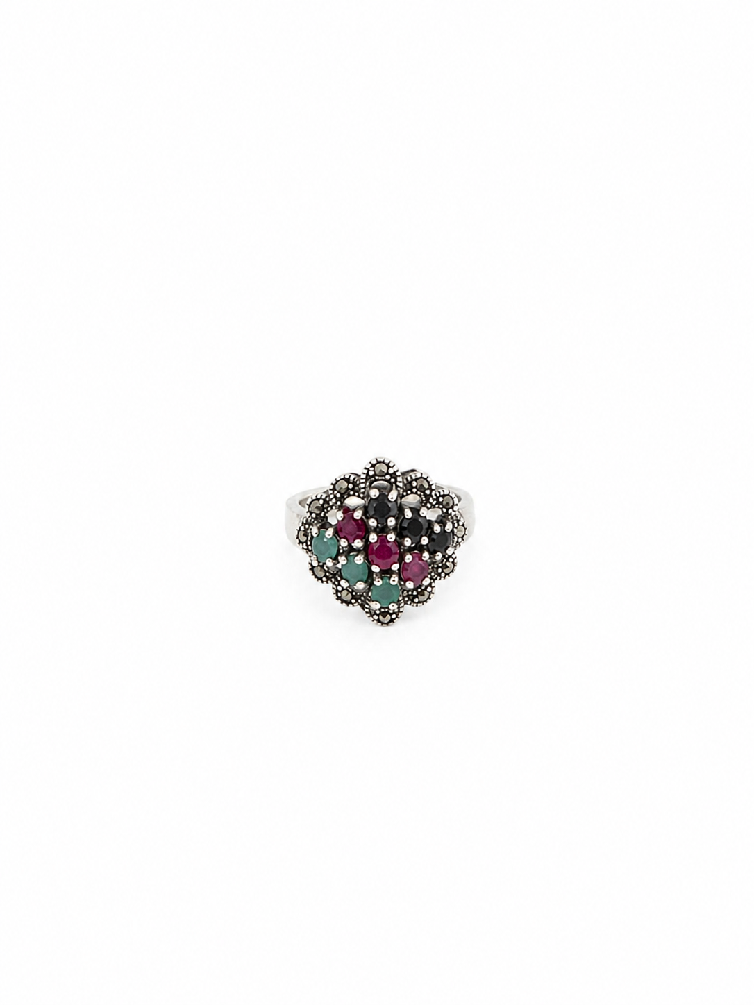 Anillo Rubí, Esmeralda y Zafiro