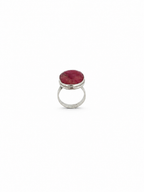 Anillo Corindón rojo