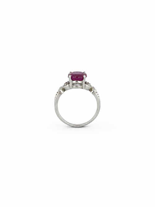 Anillo Rubí y Plata