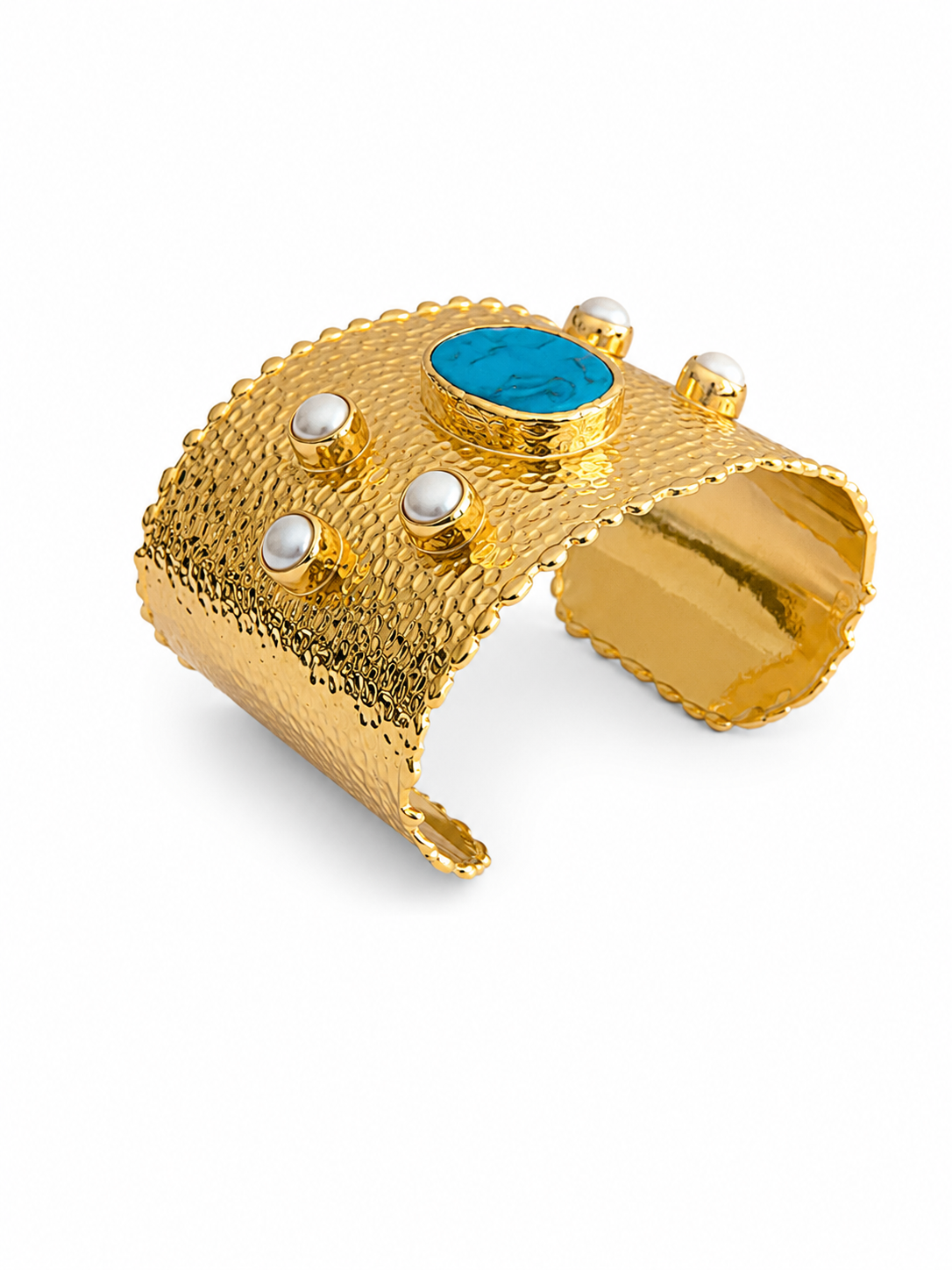 Brazalete de Perlas y turquesa
