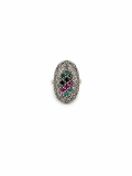 Anillo de Rubí, Esmeralda y Zafiro