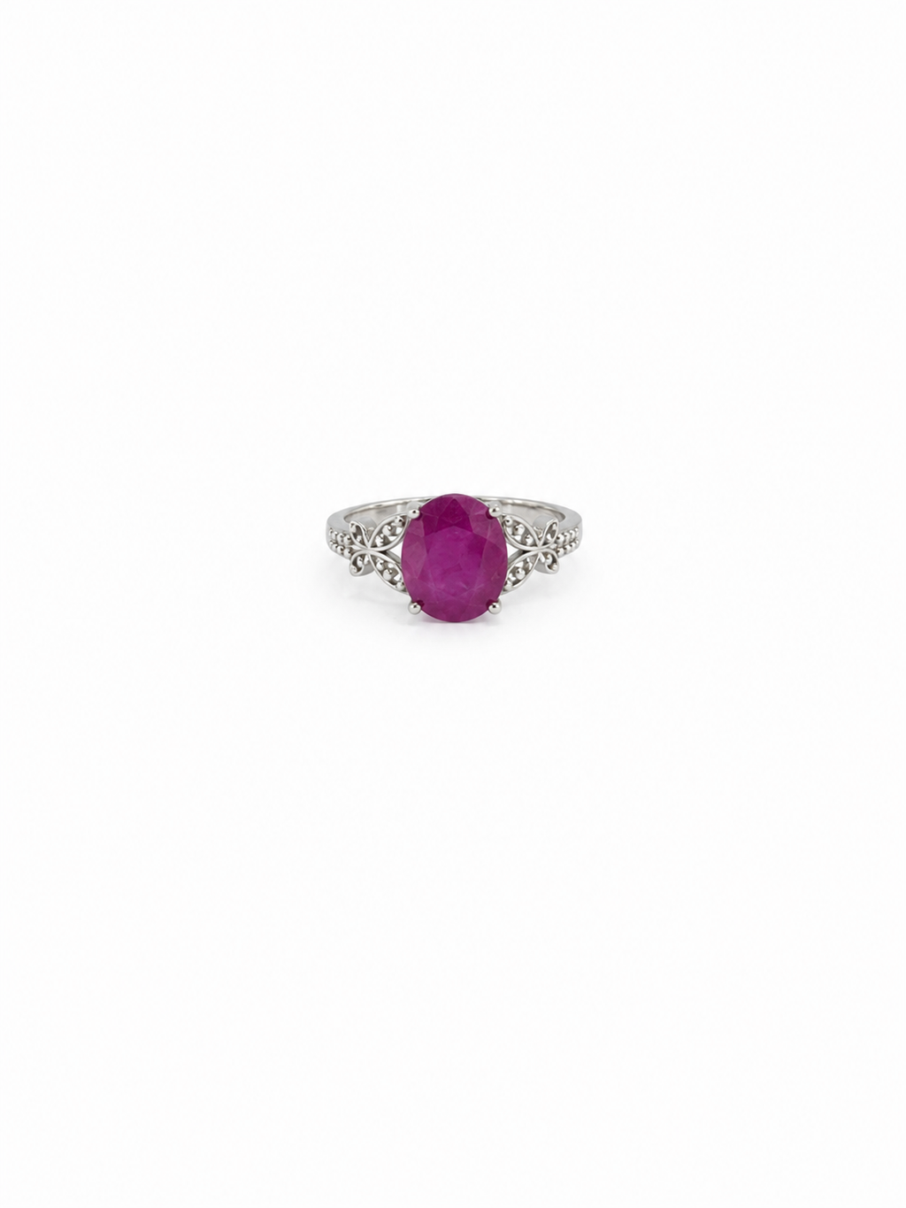 Anillo Rubí y Plata