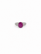 Anillo Rubí y Plata