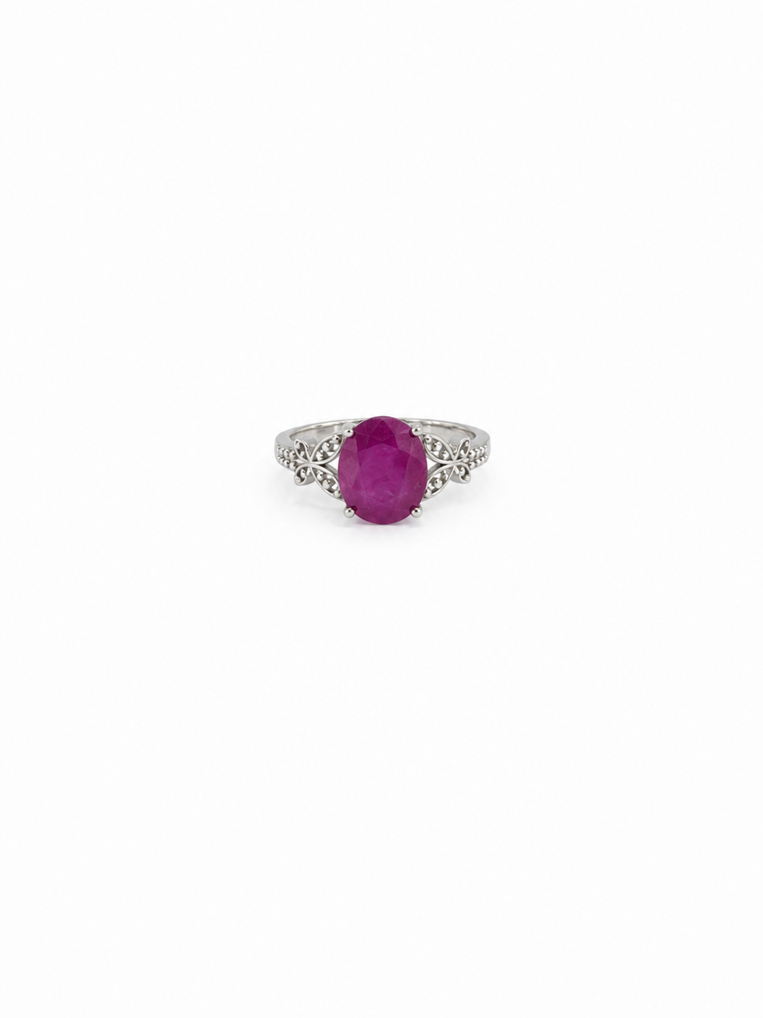 Anillo Rubí y Plata