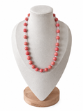 Collar Coral Bambú Rosa