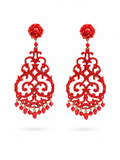 Pendientes de Morlote de Coral del Mediterráneo