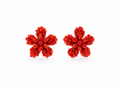 Pendientes de Morlote de Coral del Mediterráneo
