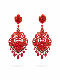 Pendientes de Morlote de Coral del Mediterráneo