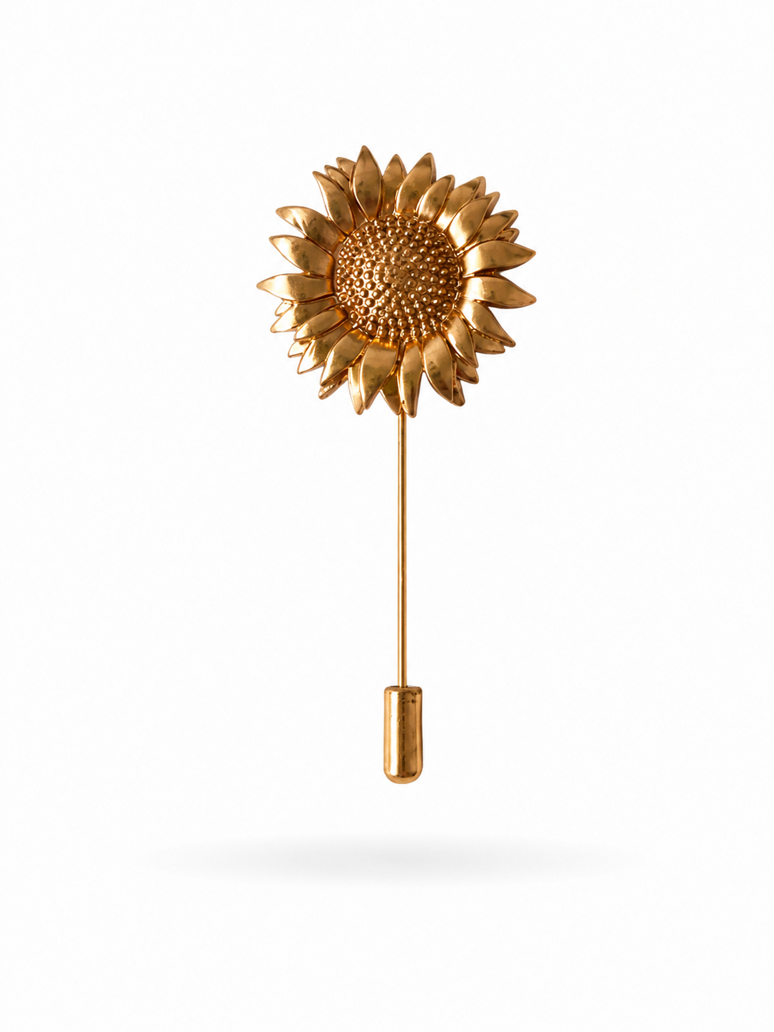 Broche de alfiler de Latón con baño de oro