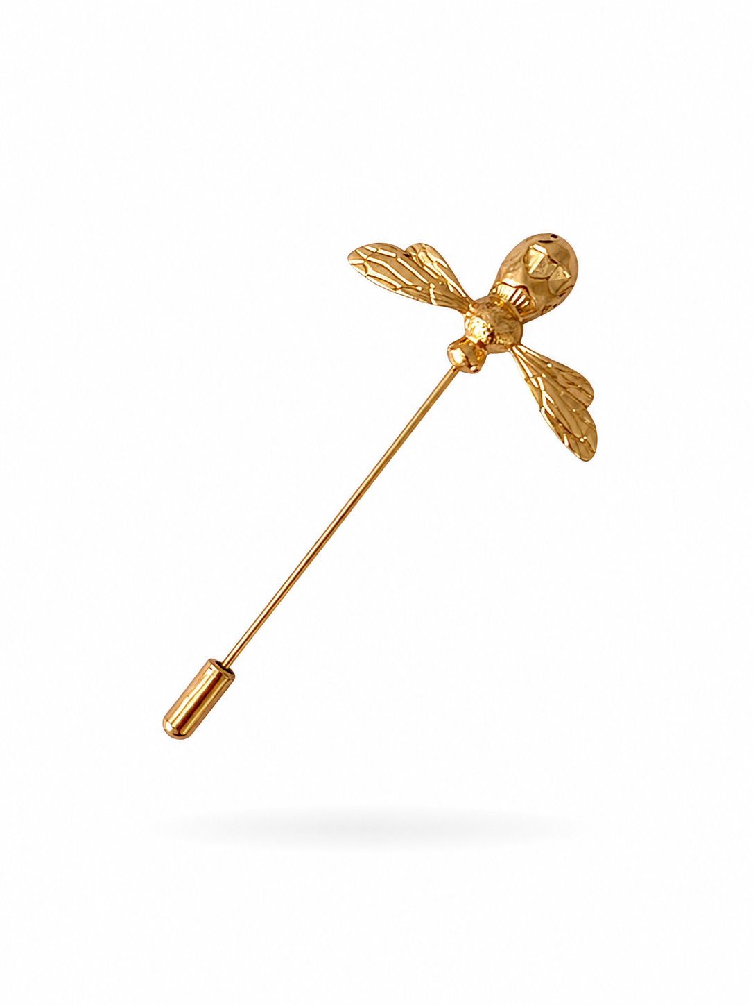 Broche de alfiler de Latón con baño de oro