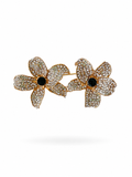 Broche de Latón con baño de oro y circonitas