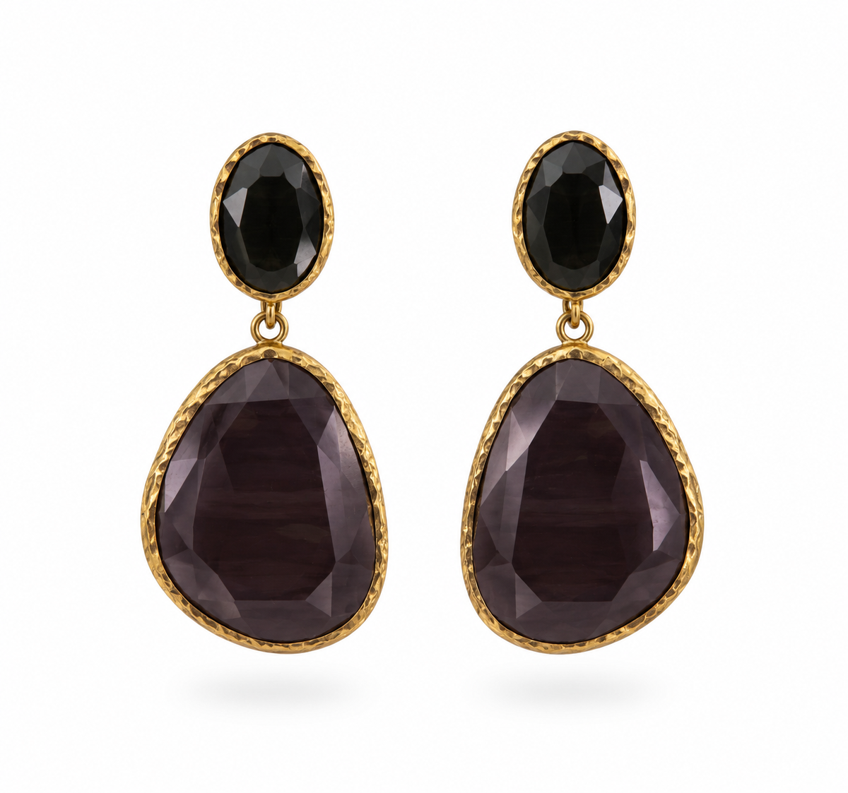 Pendientes de Ojo de Gato negro