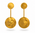 Pendientes de Latón con baño de oro