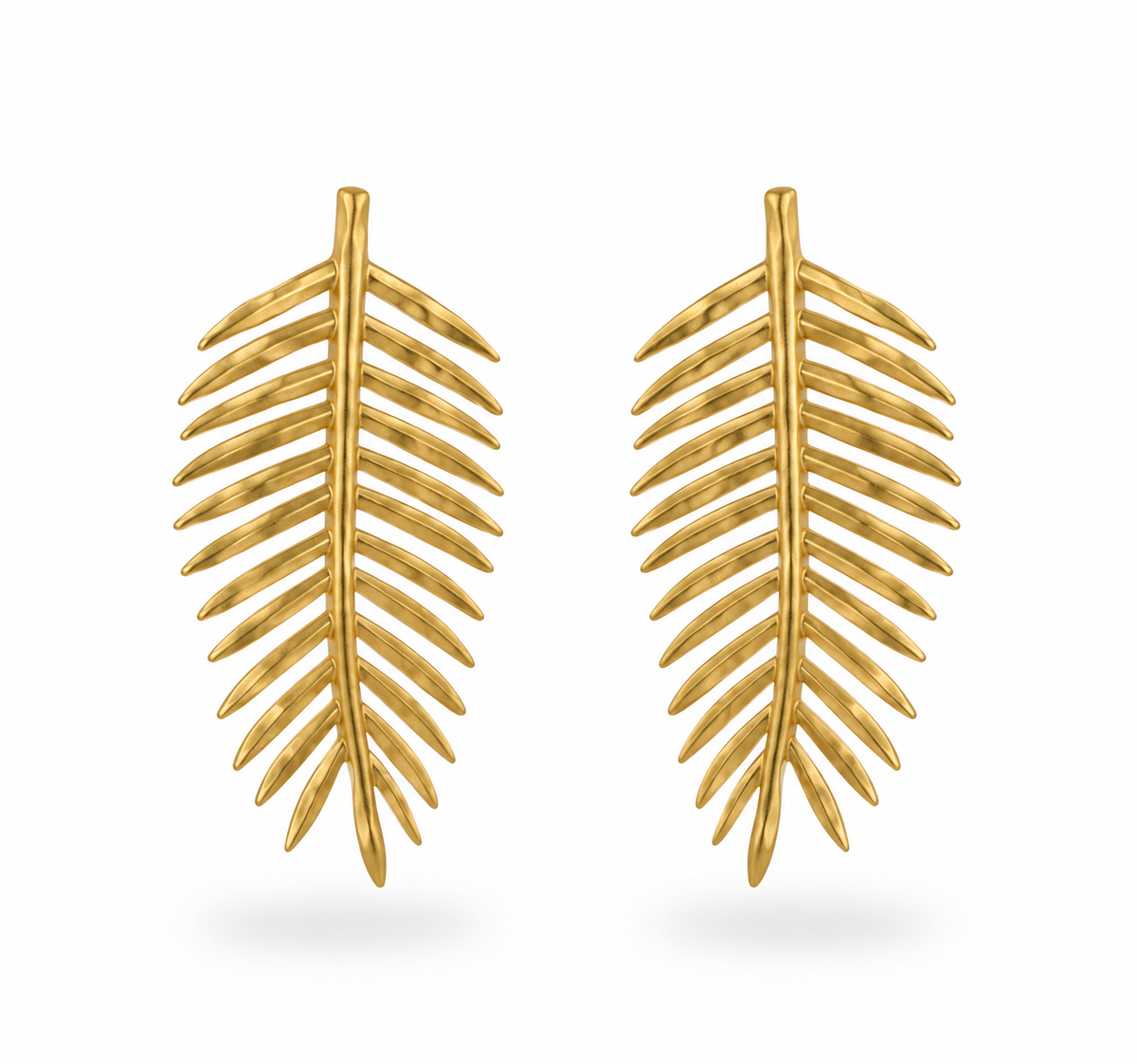 Pendientes de Latón con baño de oro