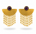 Pendientes de Latón con baño de oro