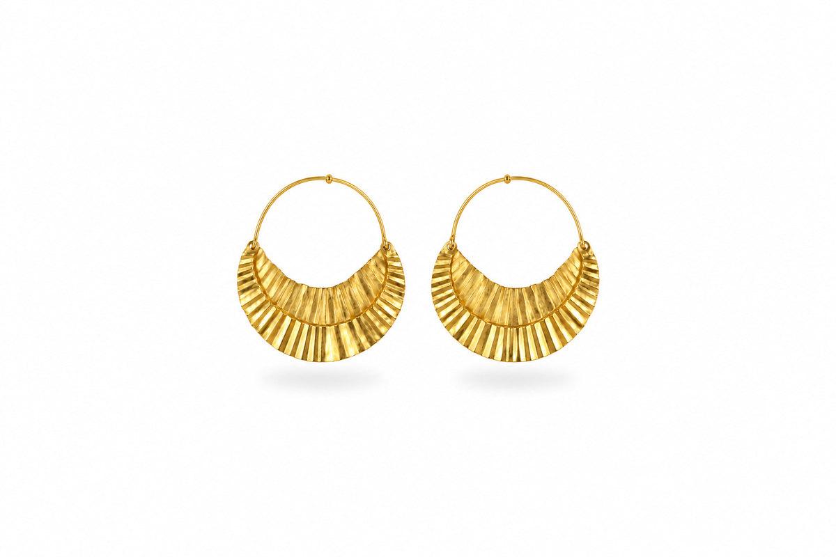 Pendientes de Latón con Baño de oro