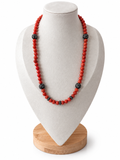 Collar de Coral del Mediterráneo de 3ª calidad y Plata