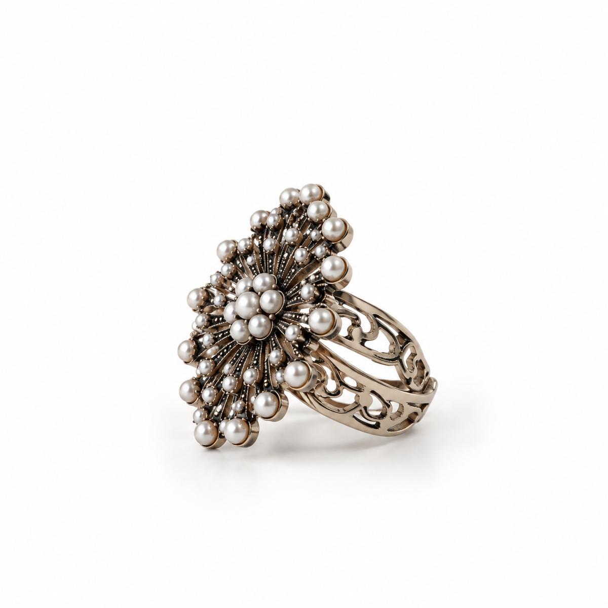Anillo de Perlas de río y Plata