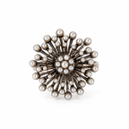 Anillo de Perlas de río y Plata
