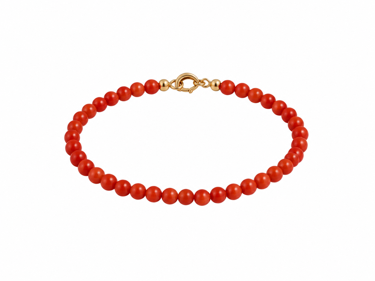 Pulsera Coral del Mediterráneo