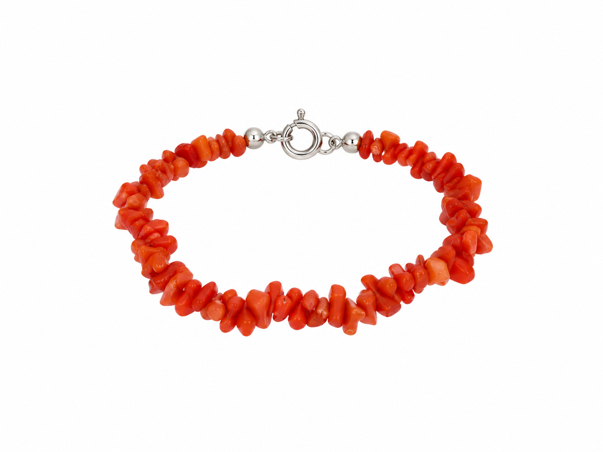 Pulsera Coral del Mediterráneo