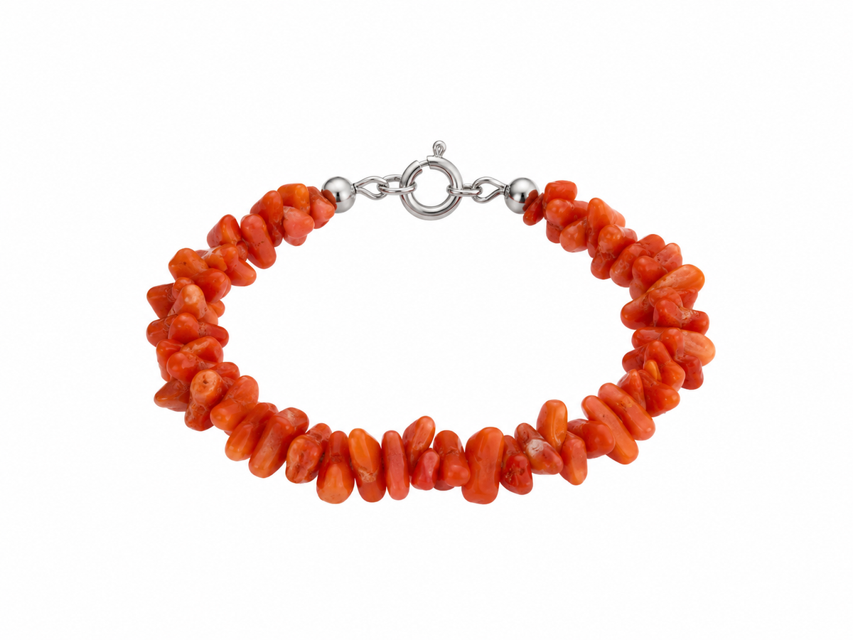 Pulsera Coral del Mediterráneo